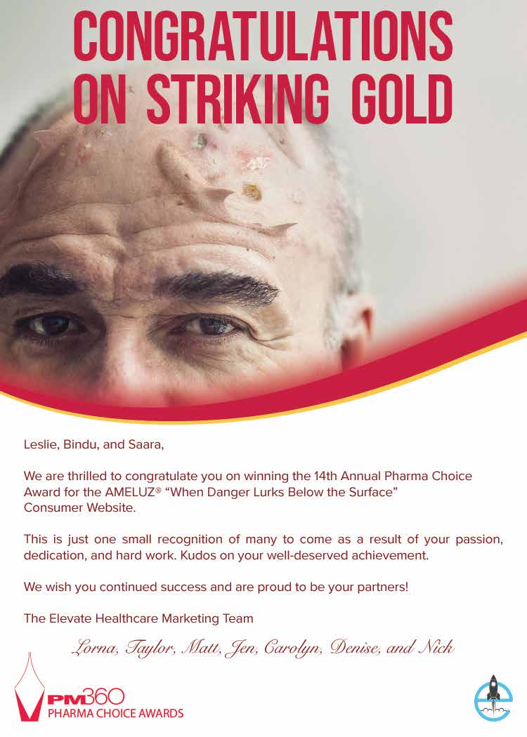 Ameluz Congratulations Card Design