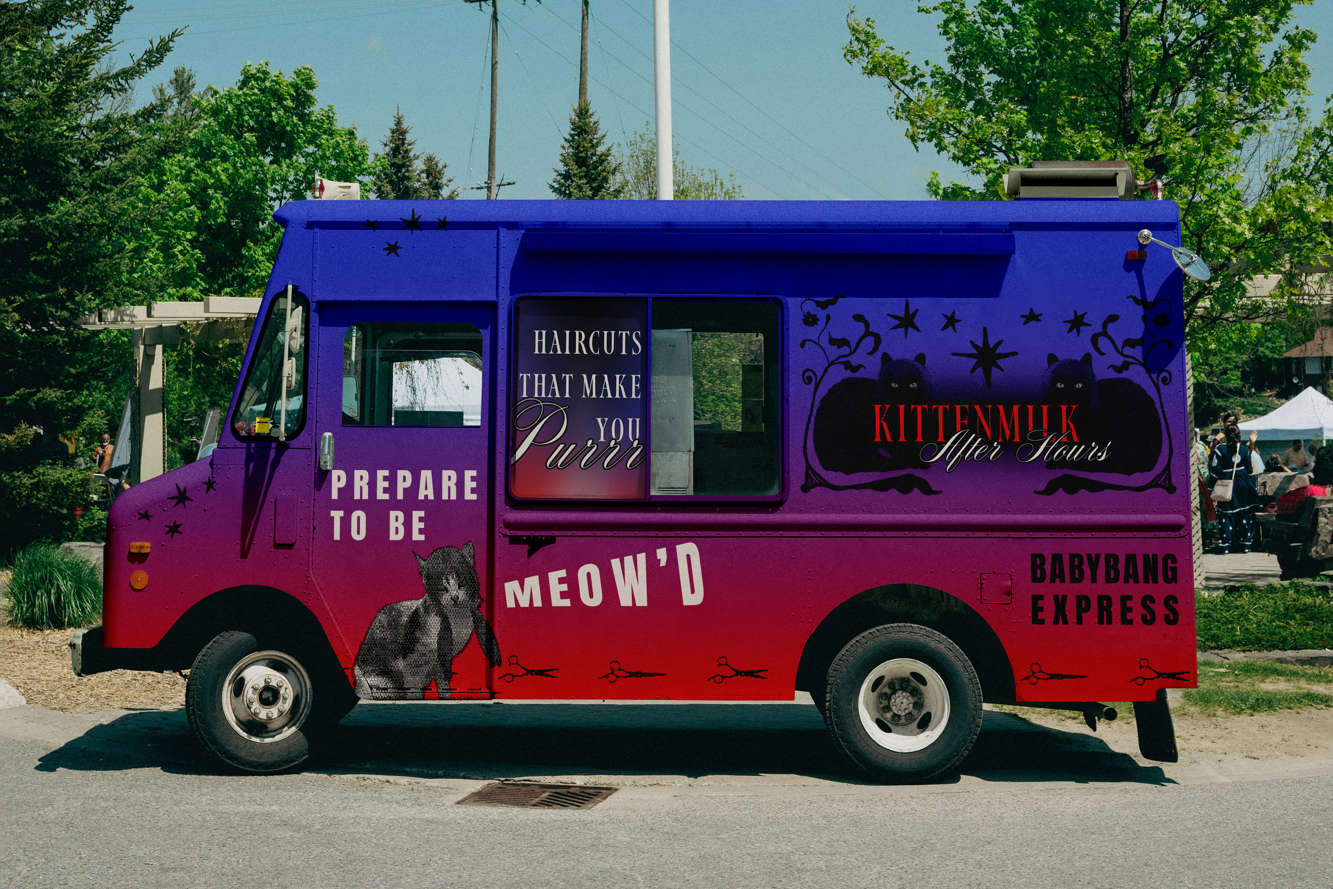 Kittenmilk Babybang Express Food Truck Wrap